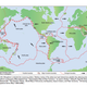 A map of the earth’s tectonic plates.